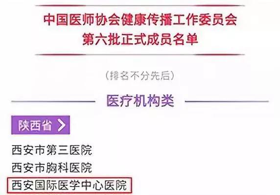 喜訊！西安國際醫(yī)學中心醫(yī)院成為中國醫(yī)師協(xié)會健康傳播工作委員會新成員！